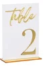 สีขาวและสีทอง-หมายเลข "2"