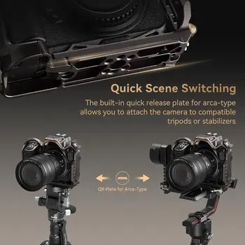 SmallRig Night Eagle Z8 Camera Cage Kit for Nikon Z 8, Aluminum Alloy Full Camera Cage, for Microphone and Light - 4317 detail image