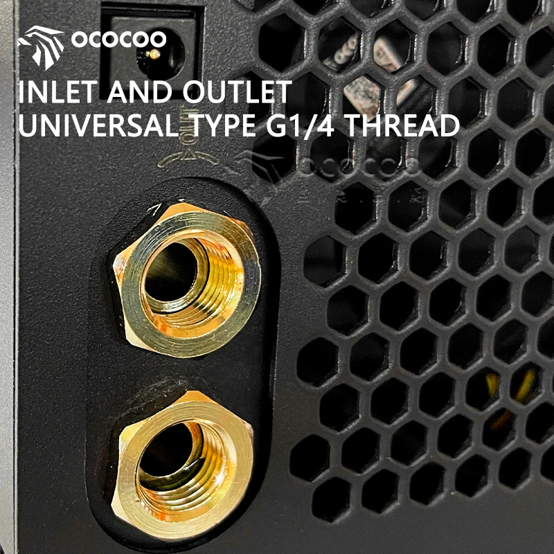OCOCOO QC01-240 All-In-One Laptop Water Cooling System External Cooling ITx Graphics Card CPU Pump Exhaust Fan Computer Cases