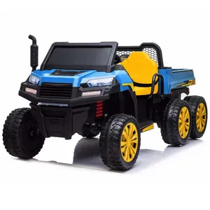 New Design Big Kids Electric Tractor 12v Battery Power 2 Seats Six Wheel Ride on Car for Children to Drive