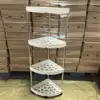 White four-layer stainless steel tubing [with wheels]