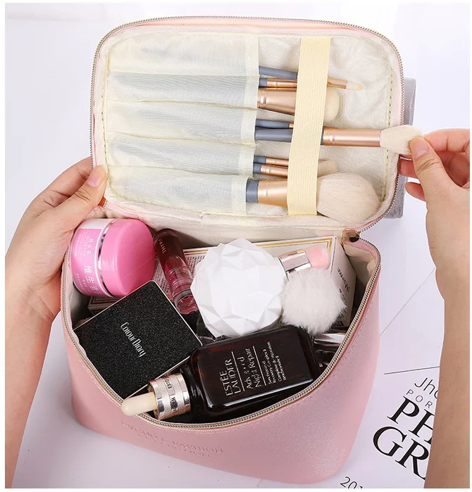 Fashion Pu Leather Pouches Make Up Case Bag 3pcs Makeup Brush Set Box ...