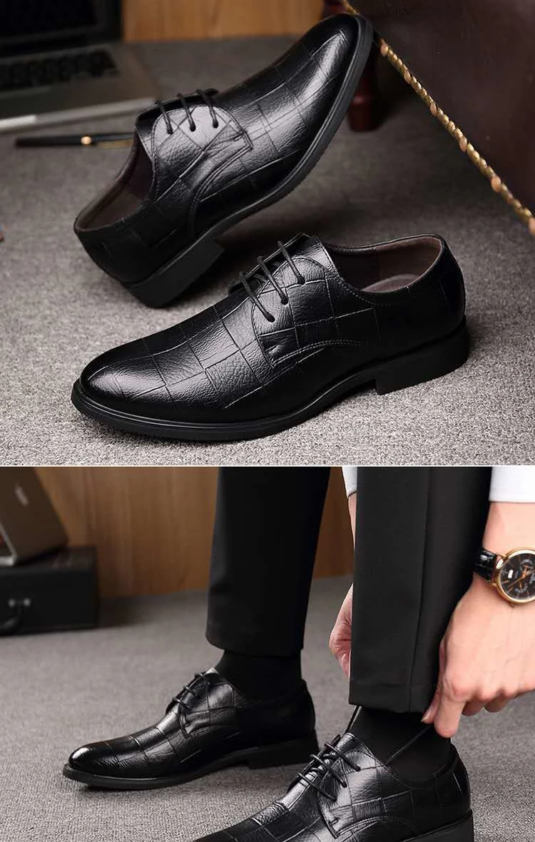 2022 Spring New Business Leather Shoes Men's Breathable Leisure Work Leather Shoes