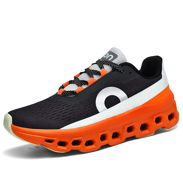 Men's Road Running Minimum Shoes Sports Shoes Elastic Fabric Air Mesh Sports Low Cut Lace Up Sports Lightweight and Breatha