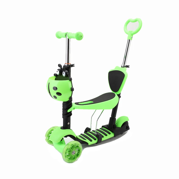 Gravik, многофункциональный детский синий скутер, Детский самокат со съемным сиденьем