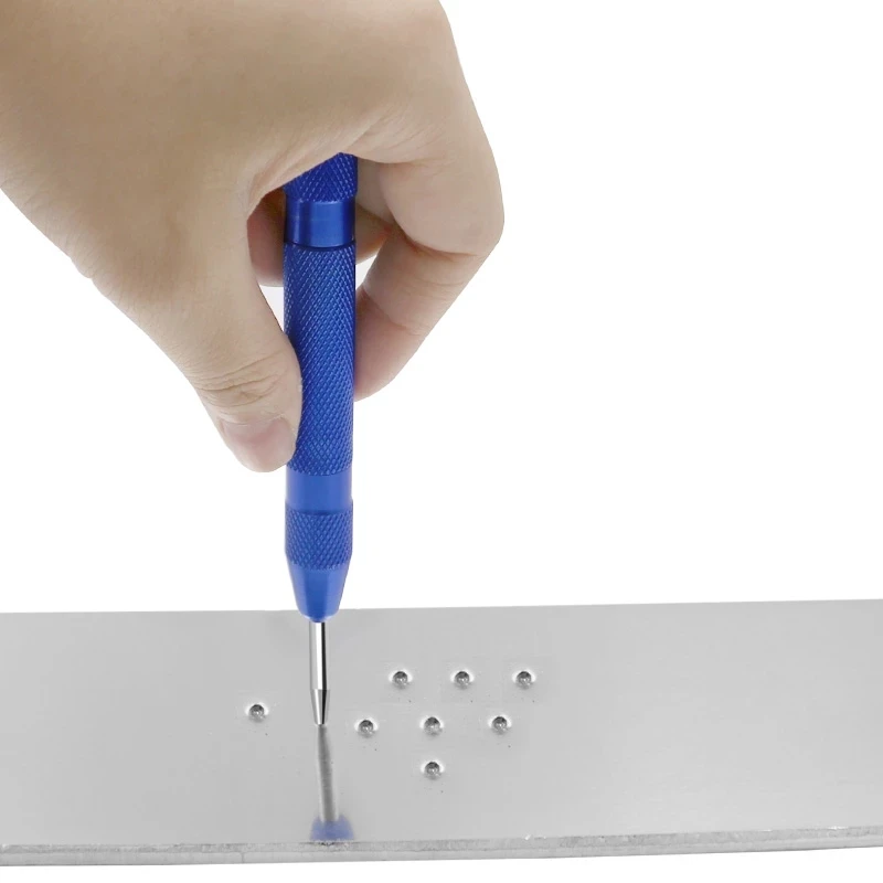 5 Inch Automatic Center Pin Punch Spring Loaded Marking Starting Holes Tool High Speed Steel Automatic Centre Punch Dot Punch