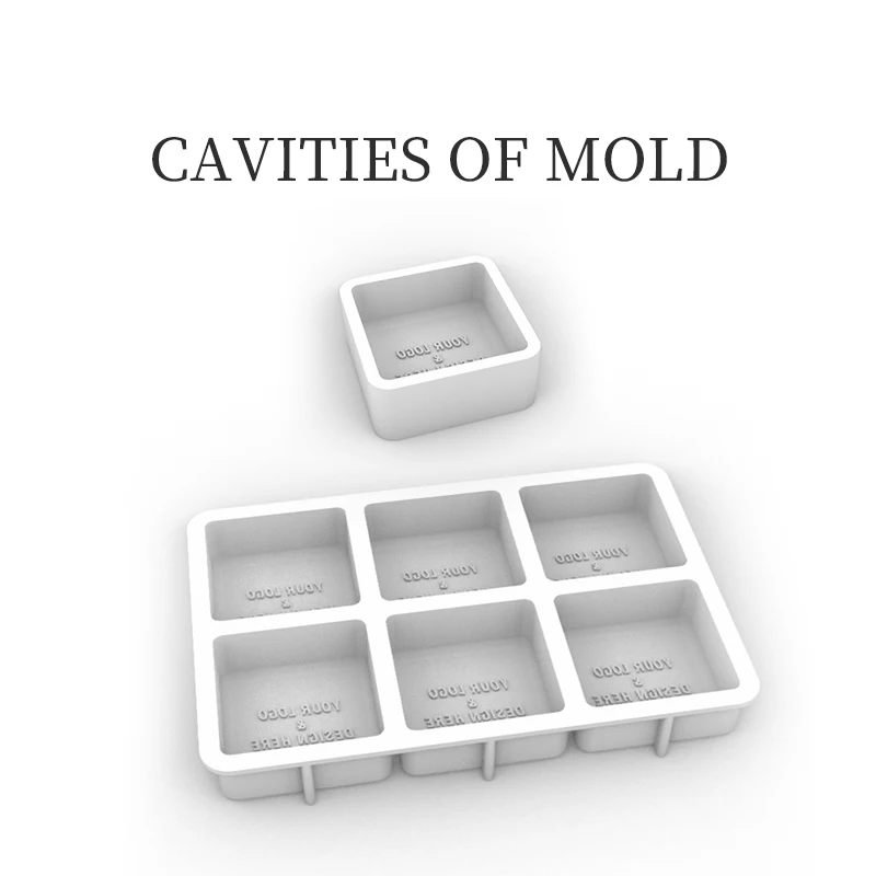 Soap Mold Factory Custom Round Rectangular Silicone Custom Logo Moulds