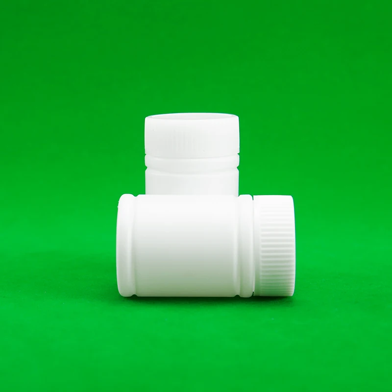 Empty Round White HDPE Capsules Tablets Bottle 30ml Plastic Supplements Medicine Pills Bottles