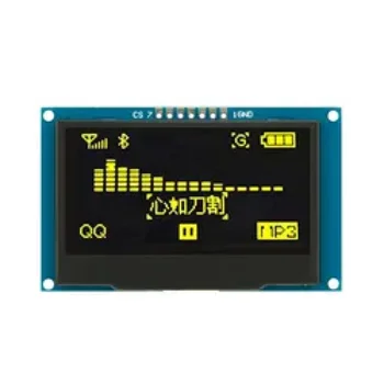 Monochrome 128x64 2.4 Inch LCD Display Module SSD1309 4pin 2.42 Inch OLED Display I2C