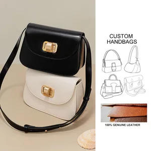 Bolso Bandolera Custom Ladies Handbags Fashion Vintage Genuine Leather Crossbody Bag for Women