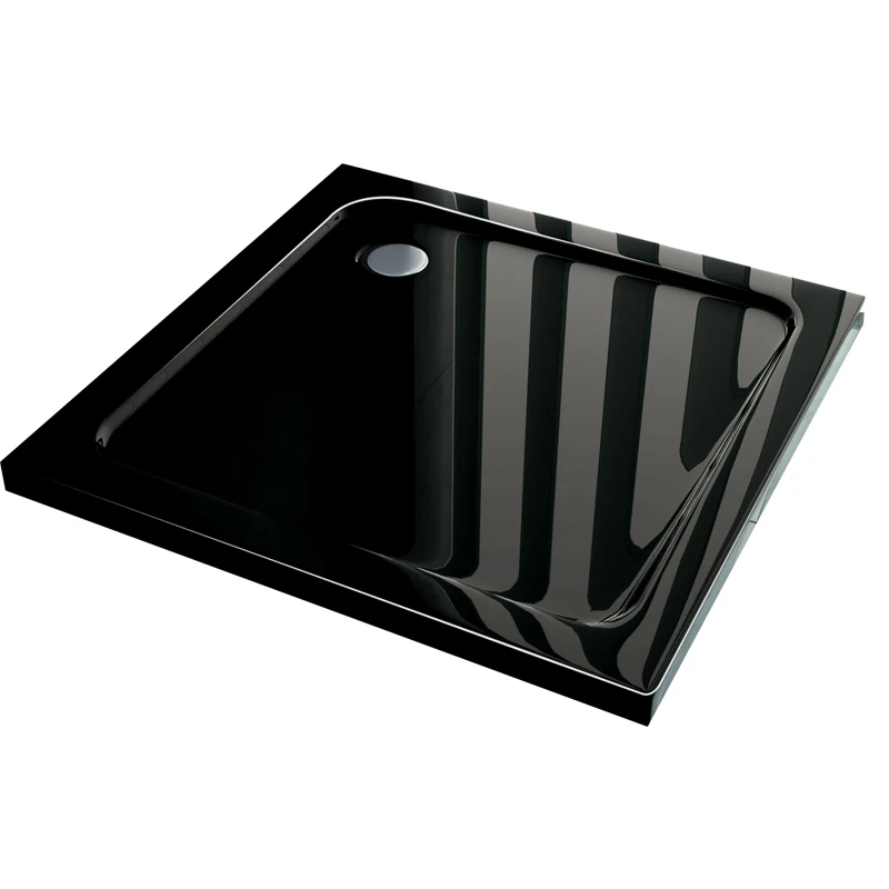 fiber glass corner square black shower tray bst-02 - buy black
