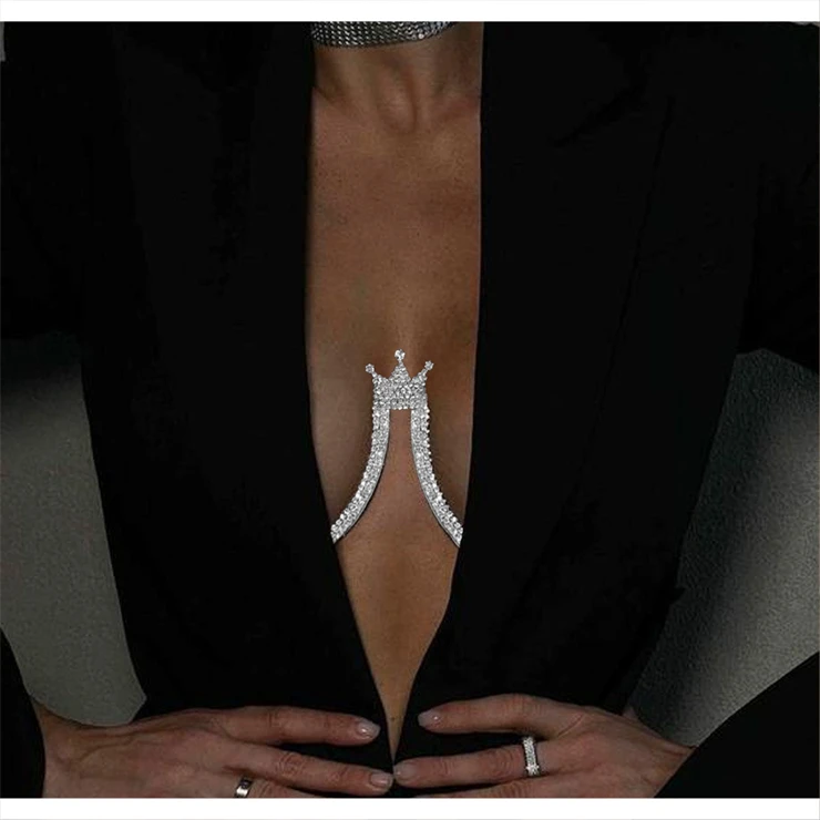 Fashion Jewelry Body Chain Sexy Bikinis Bra Chain Accessories Women