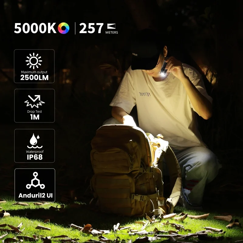 Wurkkos TS10 MAX - Powerful LED Flashlight with IPX68 Waterproofing