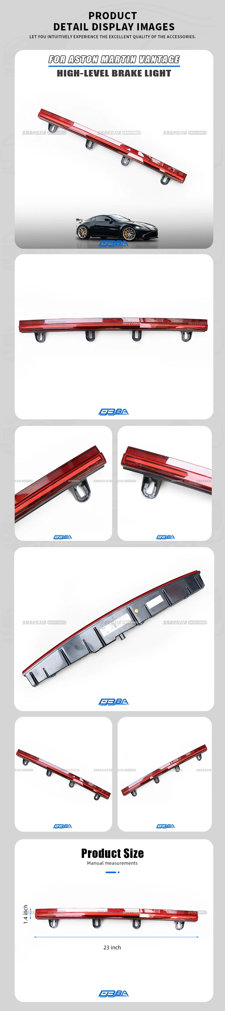 Hot Sell Center High-Mount Stop Lamp For a Aston Martin New Vantage KY63-13N408-AC factory