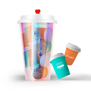 OEM Portable Coffee Cup Set for Face Acne & Blackhead Removal Pore Shrinking Effect Whitening Moisturizing Collagen Mud Mask