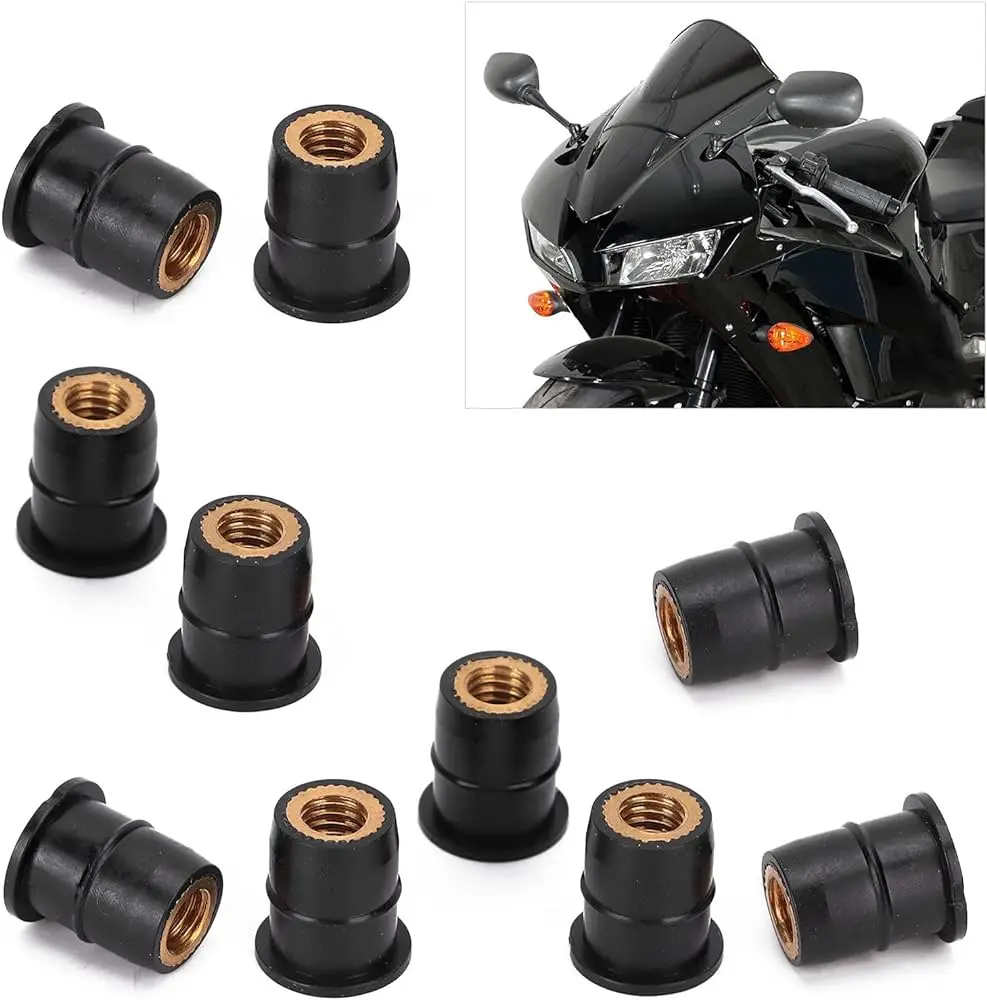 Rubber Motorcycle Nut Fasteners