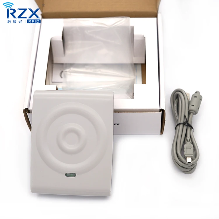 D8 USB Desktop RFID Reader 13.56Mhz Contactless Smart Card Reader ABS Material Free SDK
