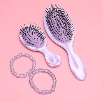 Customized Packaging Detangler Hair Brush Massage Hair Scalp Care Air Cushion Comb Sets