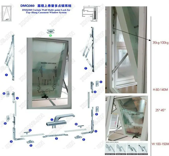 Casement Windows Hardware Window System Hardware Aluminium Accessories