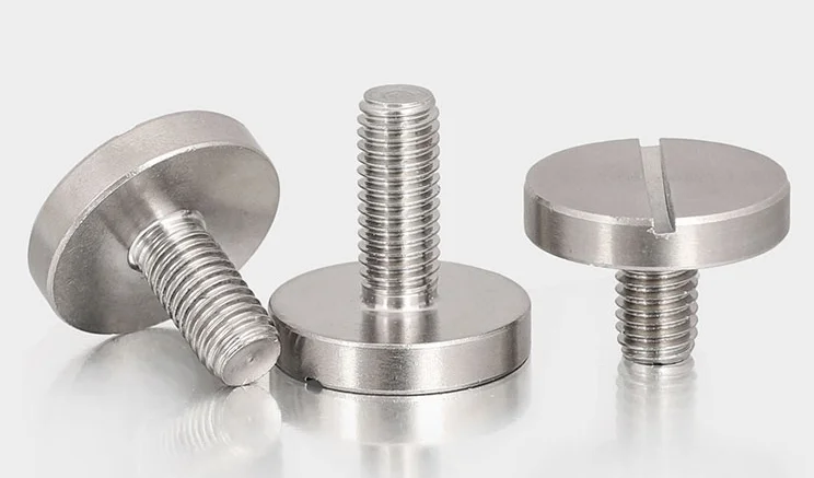 M2 M3 M4 M5 M6 M8 M10 DIN 921 Stainless Steel 304 Slotted Pan Head Screws with Large Head