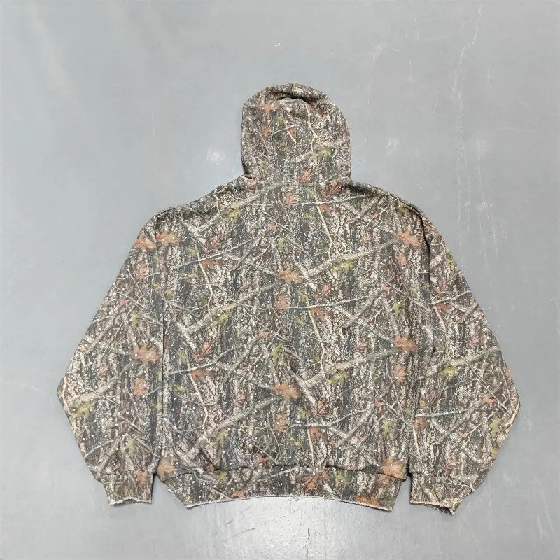 Men's 100% Cotton Acid Wash Embroidery Rhinestone Zip up Hoodie Hip Hop Baggy Fit Streetwear Custom Bling Crystal gallery 2