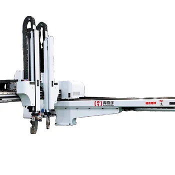 Made in China five axis  two-arm  two section robotic arm clamping injection moulding machine