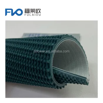 Manufacturers customized dark green Pvc Corrugated Cardboard Conveyor Belt For Auto Stacker