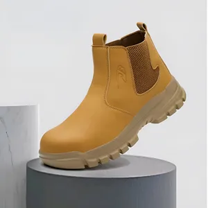 Reliable Shoes Designed As Labor Insurance Shoes High-Top Steel-Toed Shoes Providing Anti-Smash Waterproof Protection