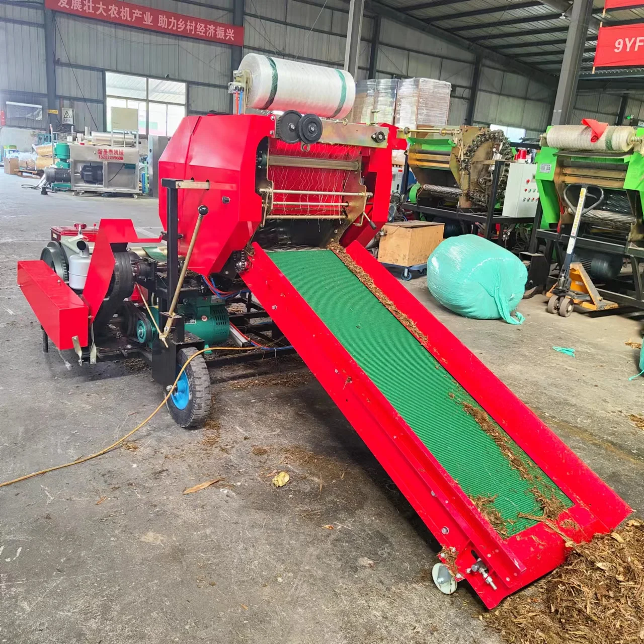 Corn Silage Packing Machine Silage Baler Machine  Forage Silage Round Baler and Wrapper Machine