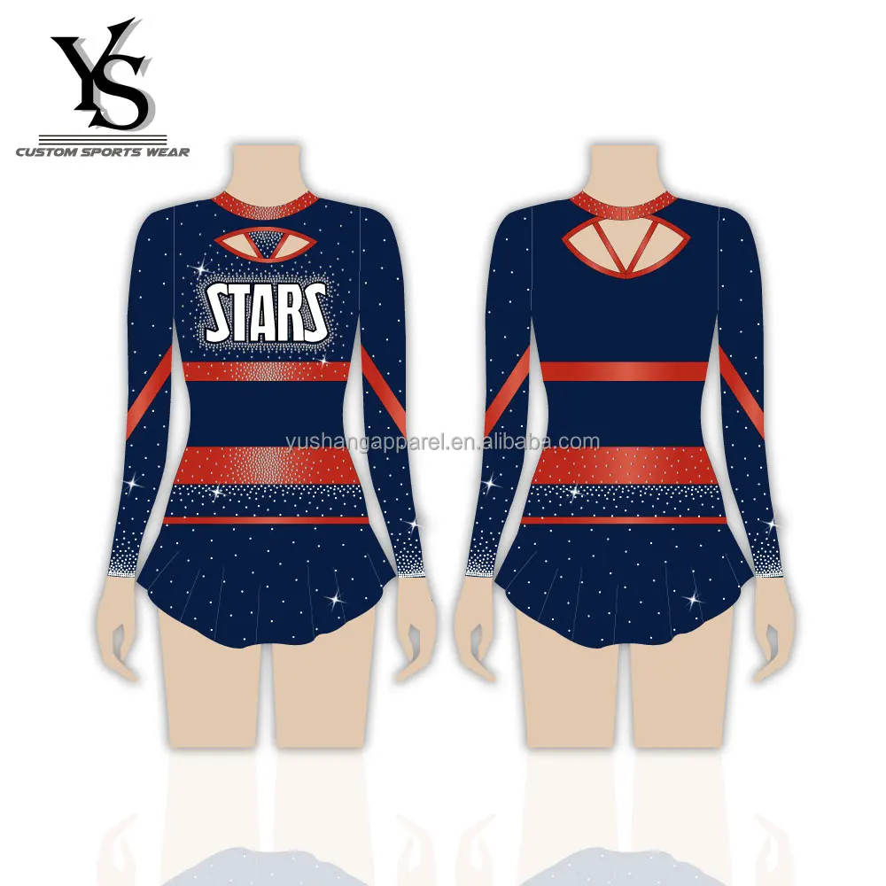 Cheerleading Uniforms Lady Sublimation Cheer All Star Uniform With Ab