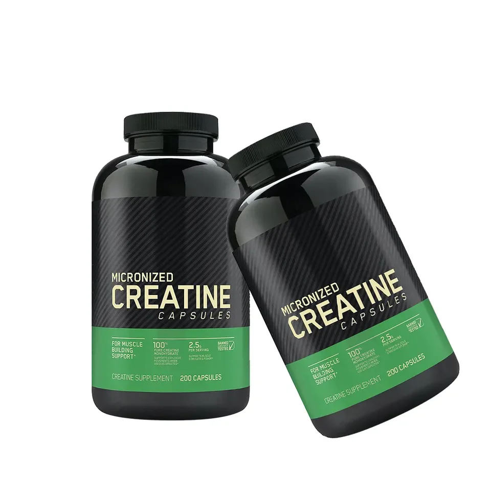 OEM Micronized Pure Creatine Creatine Monohydrate Capsules for Supports Muscle Size Strength and Power Pre and Post Workouts