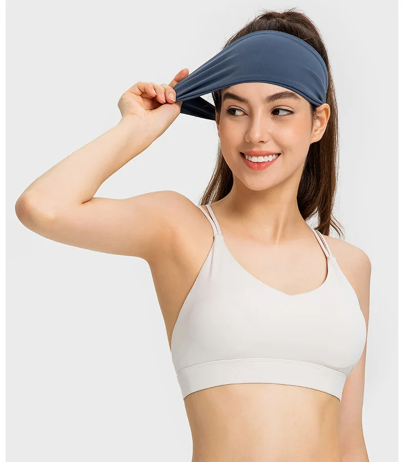 Yoga Elastic Hair Bands Workout Running Sport Non Slip Sweat Hair Wrap