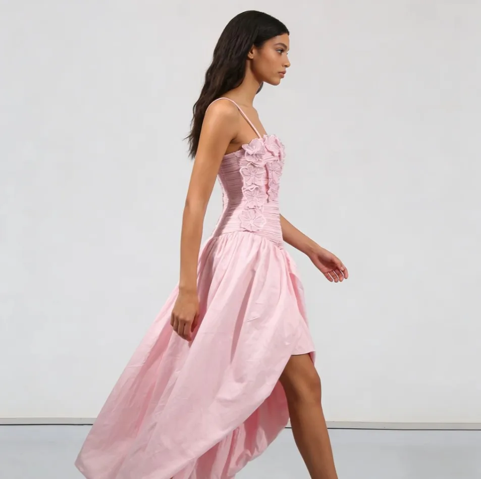 Custom Logo Women'S Official Formal Dress 2026 Sweet Light Color Strapless Tube Top Irregular Side Slit Dress Party Gown Custom Logo Women'S Official Formal Dress 2026 Sweet Light Color Strapless Tube Top Irregular Side Slit Dress Party Gown
