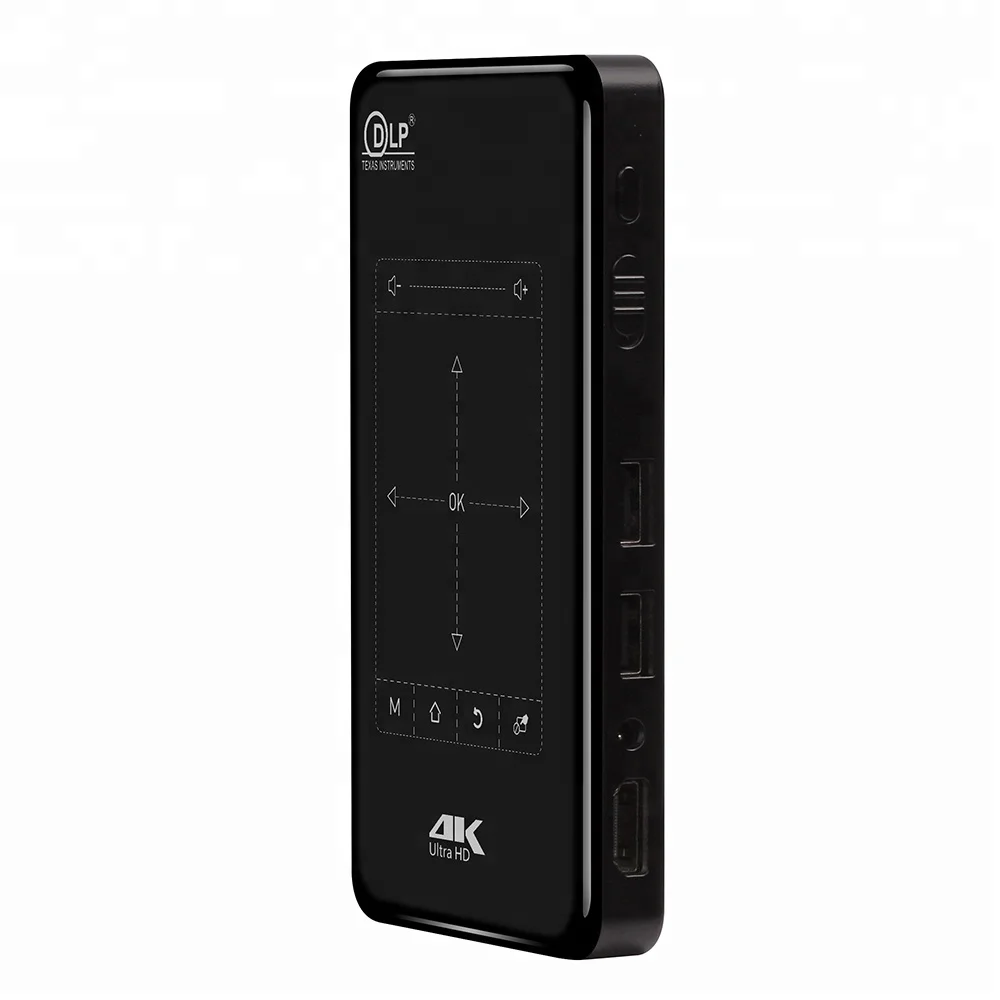 Portable Mini Projector Android 9 1G 8G HD-MI Input 3D 4K Portable Mini Projector Android 9 1G 8G HD-MI Input 3D 4K