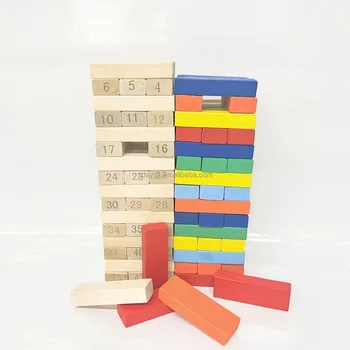 Best-selling handmade wooden box tower toy set early education children's activities educational toys