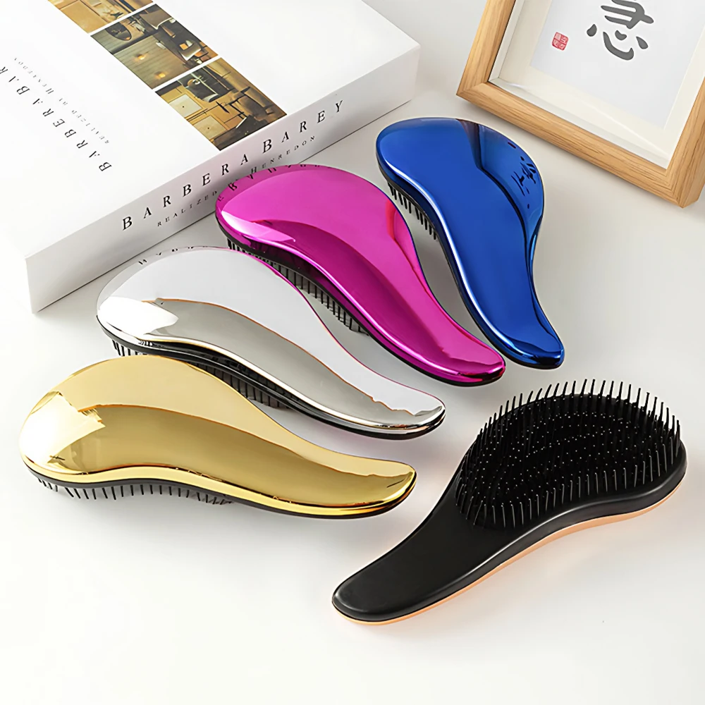 Заводская печать расческа пластиковая Антистатическая матовая розовая черная бежевая для волос