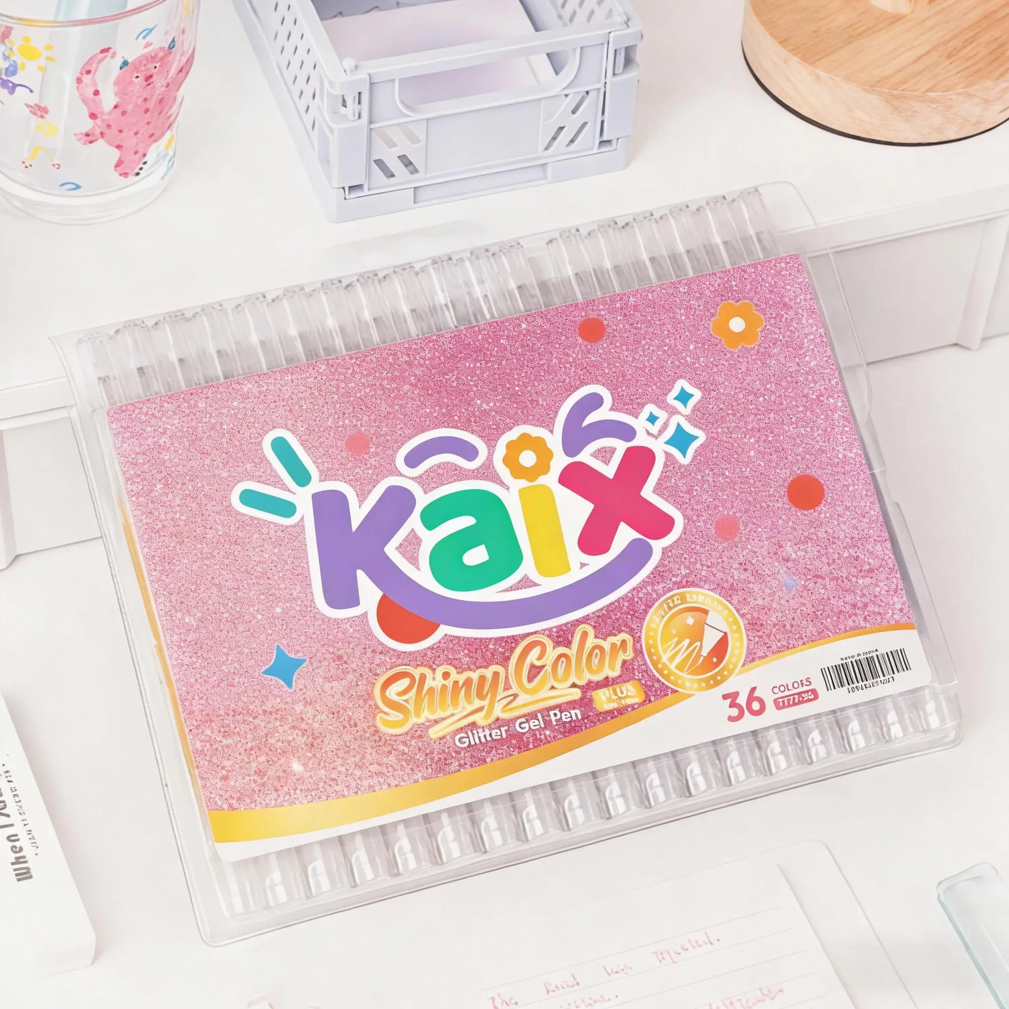 KAIX Professionelles Set aus Metallic-Neon-Glitzer-Gelstiften für Malbücher für Erwachsene, Scrapbooking, 1,0 mm, sanftes Schreiben, Schule_voghion.com