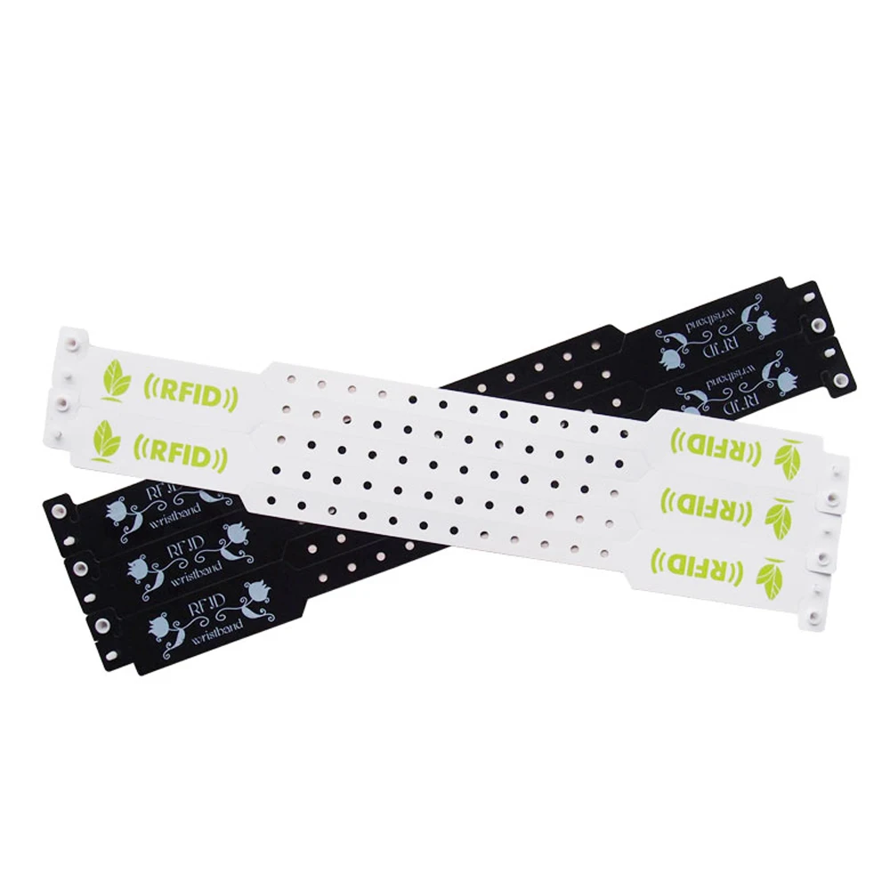Custom logo Festival event fabric custom cloth woven RFID NFC wristbands