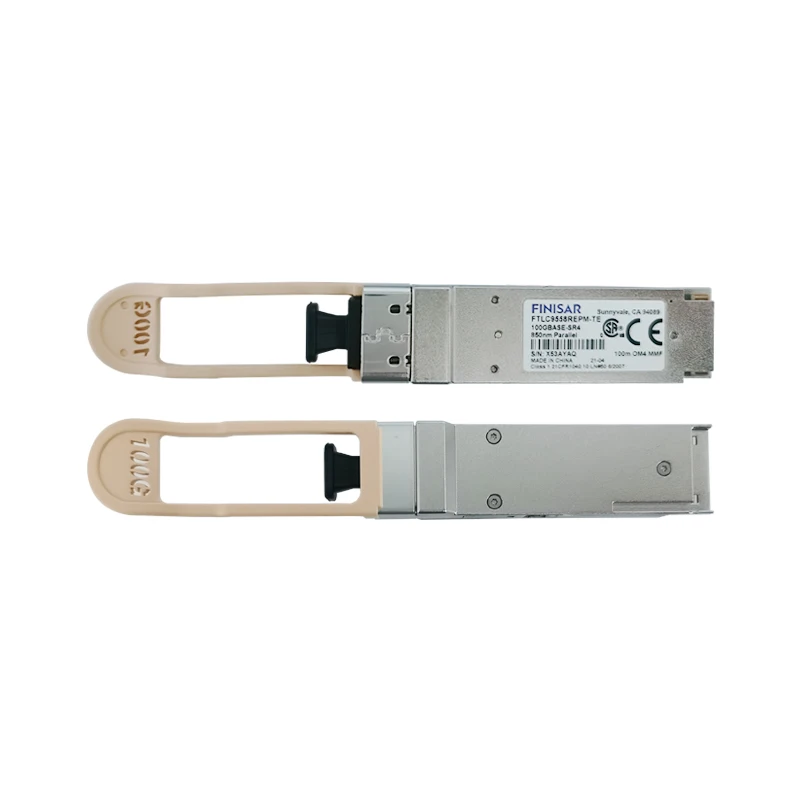 Finisar FTLC9558REPM 100G QSFP28 Optical Transceiver with 100m Distance and 103.1 Gb/s Data Rate