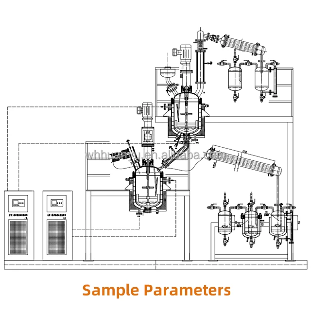 Reactor Control Pid WHGCM University Research 100L Esterification Lab Reactor System with ...