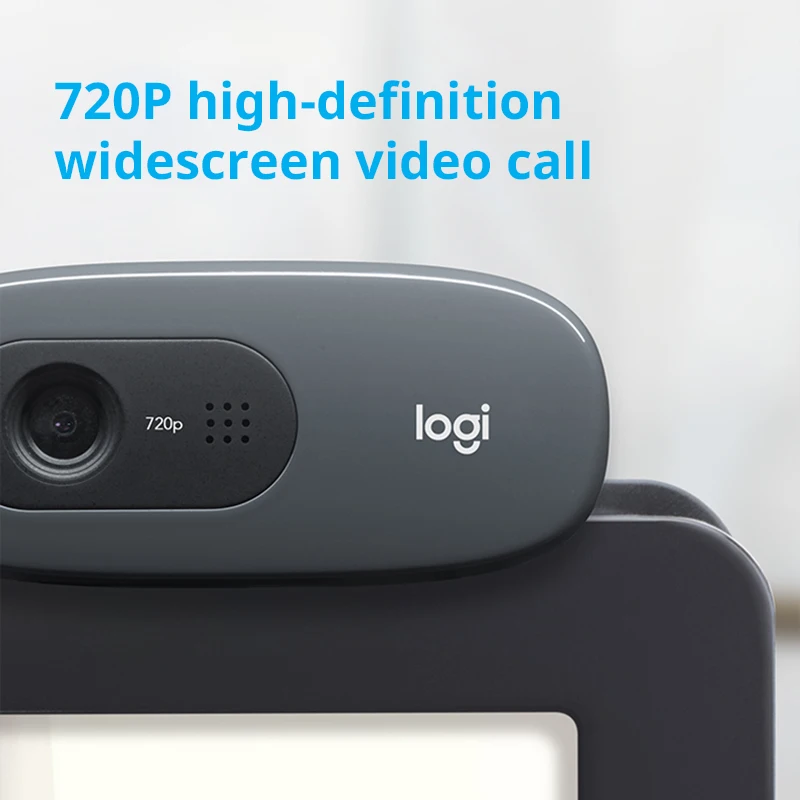 Wholesale Logitech C270 Hd Webcam Android Tv Box Free Driver 720p Usb Built-In Microphone Computer Laptop Pc Camera Video Webcam
