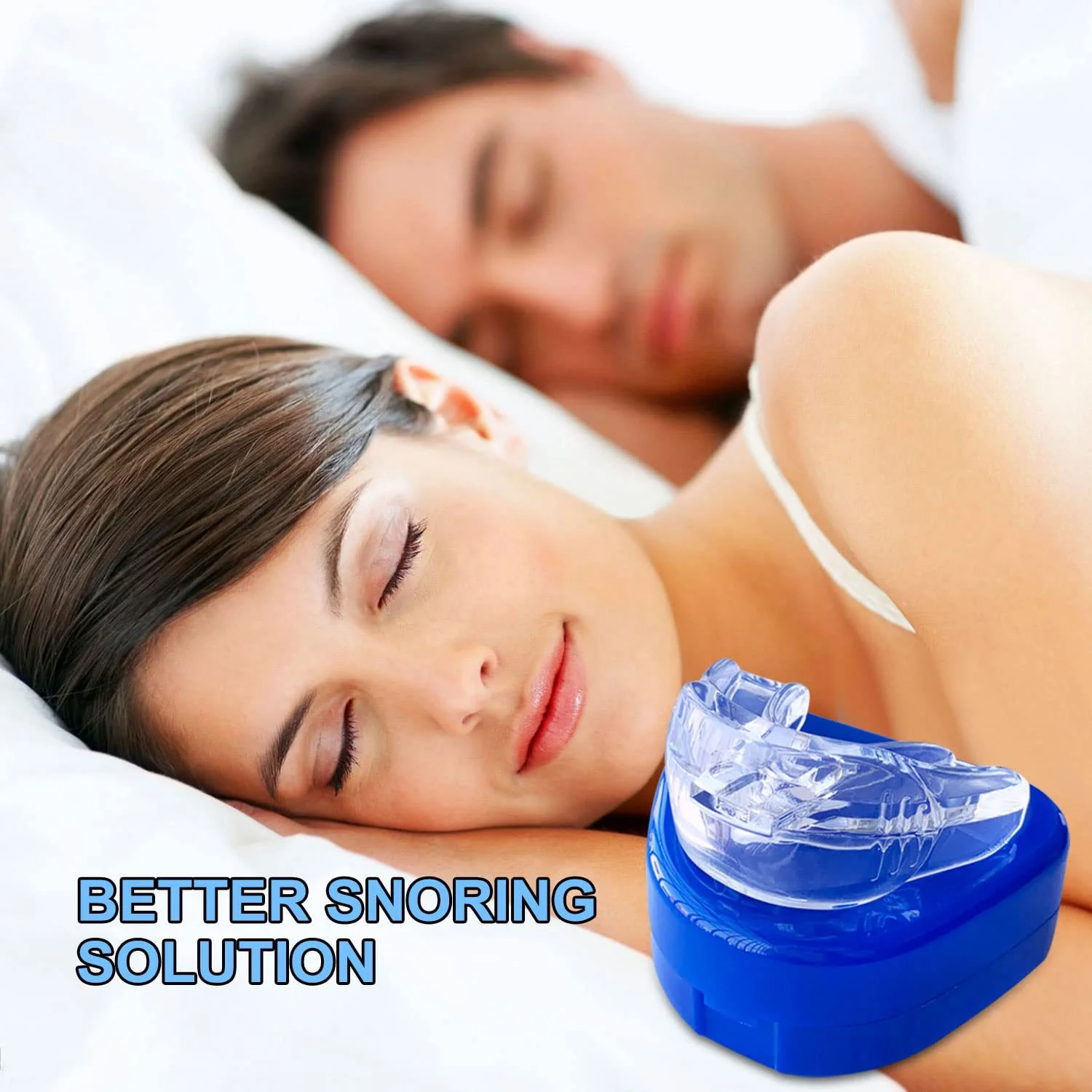 Anti Snoring Mouthpiece Solution Comfort Size Natural Soft Material Sleep Aid for Men Women