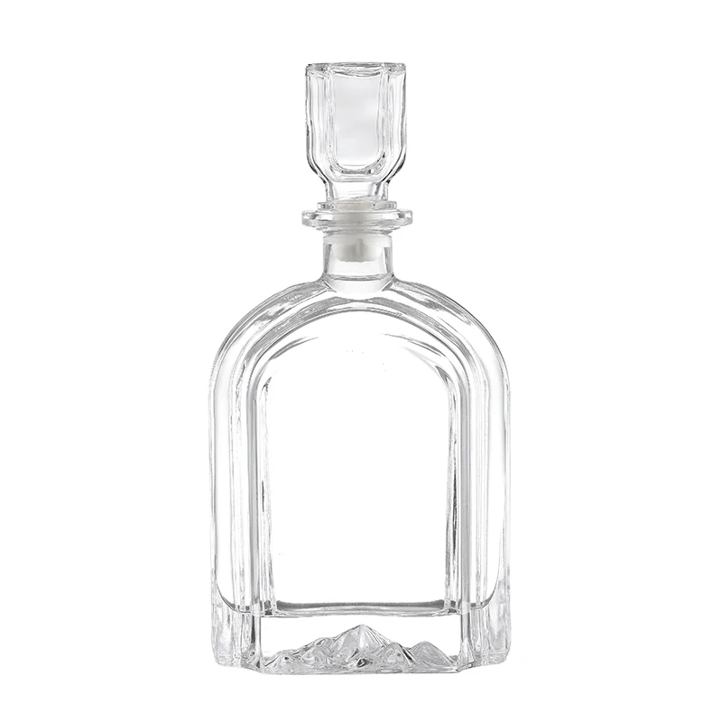 Custom Square 100ml 250ml 300ml 375ml 500ml  Wine Champagne Liquor XO Empty Glass Bottle