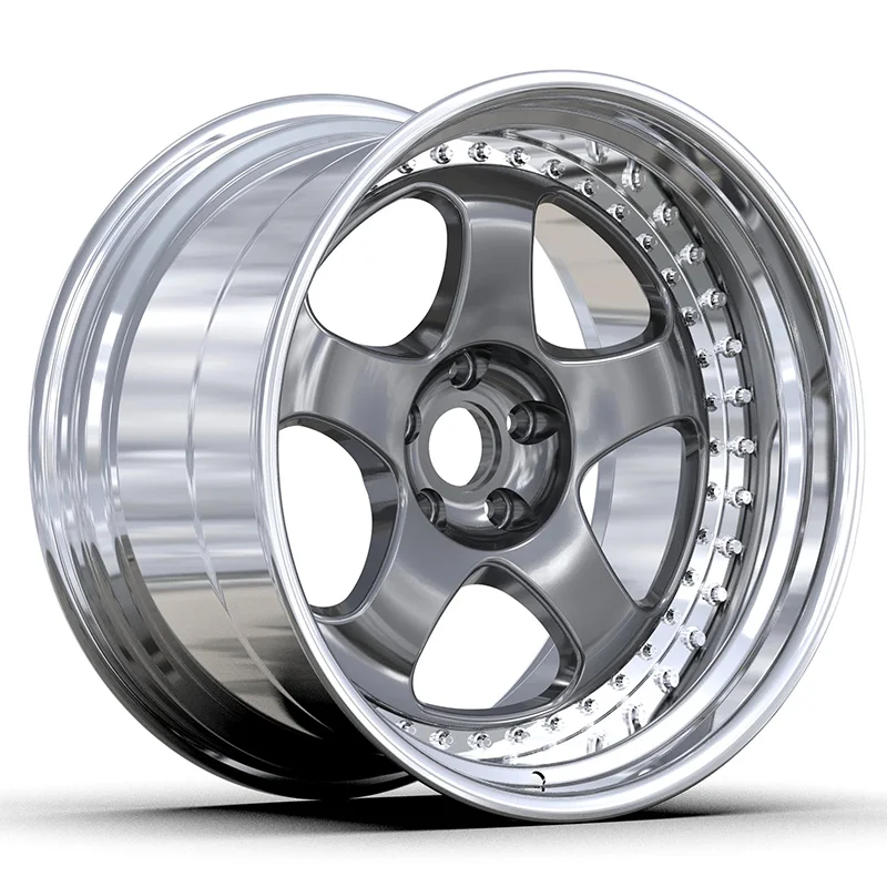Racing Car Wheels 18 19 20 21 22 23 24 26 Inch 5x112 Chrome Gun Gray Deep Dish Aluminum Alloy