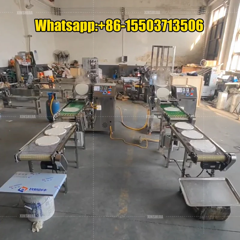 Automatic Professional Industrial Automatic Crepe Cake Machine Gas to Make Tortillas Wraps Making Machine