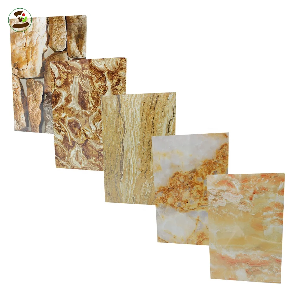 New Design Anti Scratch Waterproof Polymarble Sheet Pvc Marble Wall Panel Price