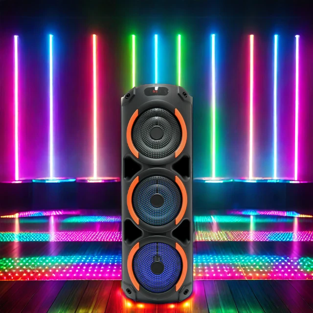 Sing-E ZQS8305 40W High-Power Aktiver Subwoofer 8 3 Inch Speakers Portable USB AUX Communication RGB LED Outdoor Party Use
