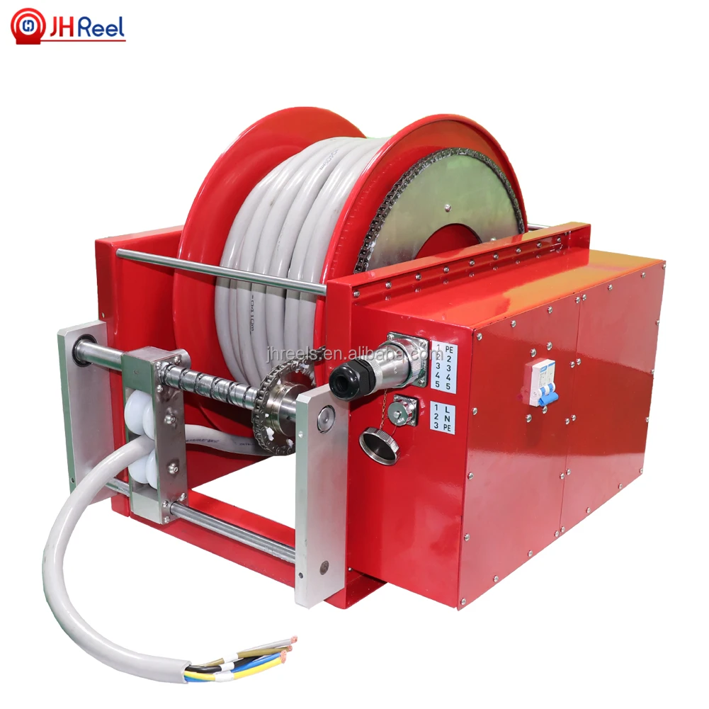 Mini Spring Driven Cable Reel Electric Slip Ring Rewind Cable Reel