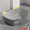 Cuenco grande integrado para gatos en gris oscuro
