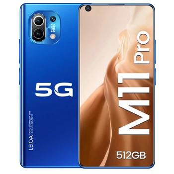 M11 Pro Popular High Quality phone Unlock Cheap Smartphone 12GB+512GB Android Dual SIM Card Mobile Phones With Big Screen